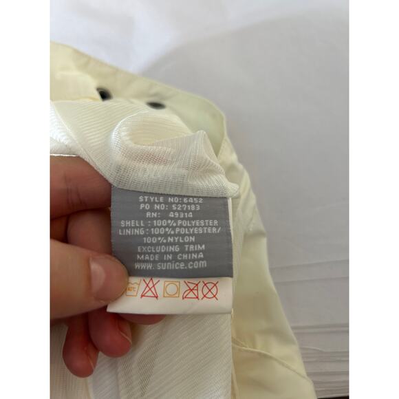 Sunice Typhoon Pants Large Off White Zip Ankles Lined Golf Waterproof Ski Snow - Picture 16 of 16